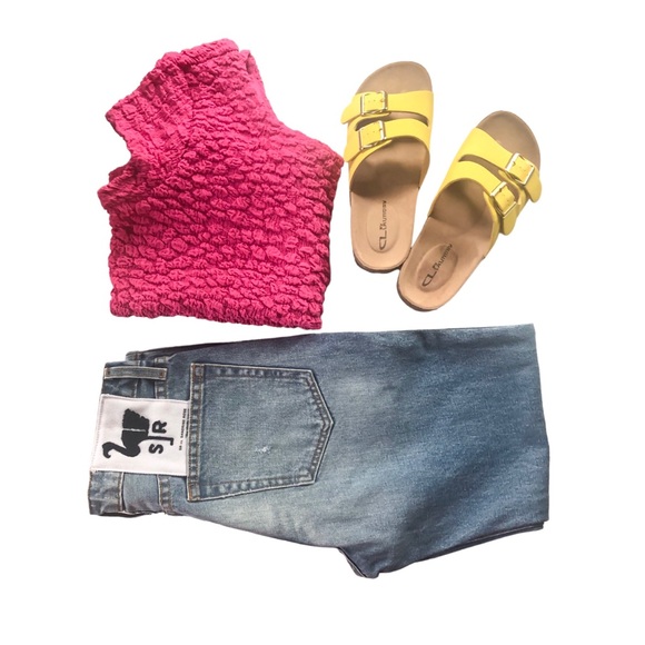 Free People SR vs Sandrine Rose Indigo Wash Straight Leg Denim Jeans, Sz 24 - Picture 14 of 14